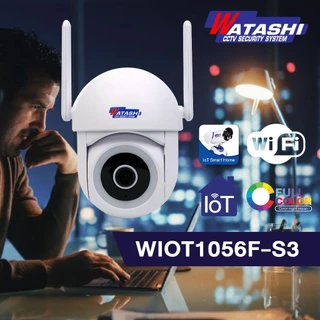 WATASHI รุ่น WIOT1056F-S3 กล้องวงจรปิดภายนอก WIFI คมชัด 3MP ภาพสีกลางคืน พูดคุยตอบโต้