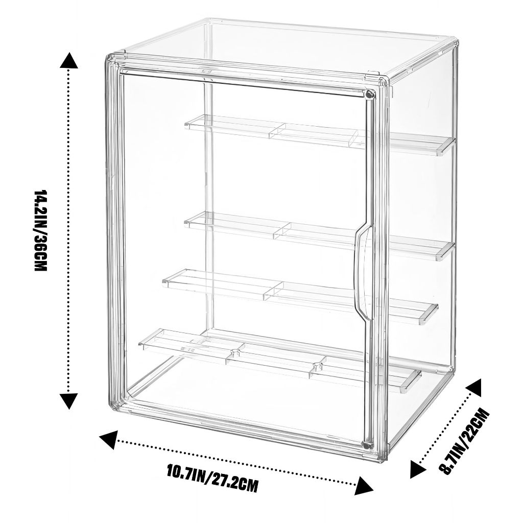 กล่องใส่ art toy 5ชั้น popmart display กล่องใส่โมเดล กล่องเก็บของแบบใส 27*22*36ซม ราคา ถูกที่สุด ดีลบีเคเค แกลเลอรีภาพที่ 3