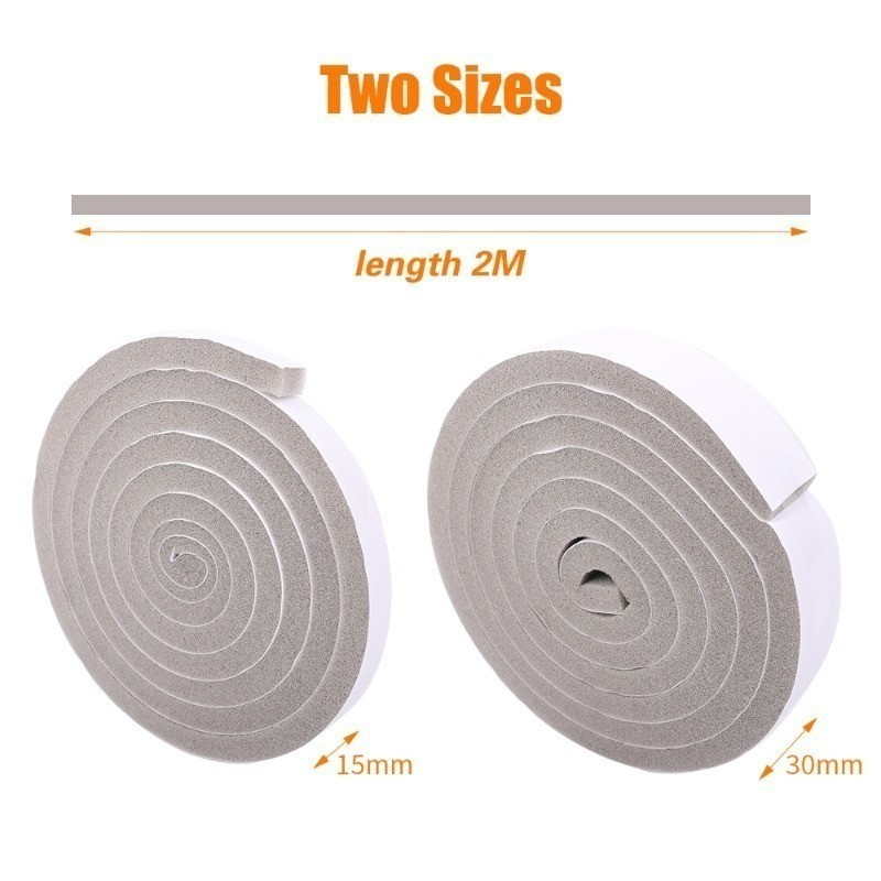 [กทมจัดส่ง]แถบปิดผนึกโฟมแบบมีกาวในตัว-เทปกันฝุ่นและกันเสียงแบบหนาสําหรับประตูและหน้าต่าง - รูปที่ 7