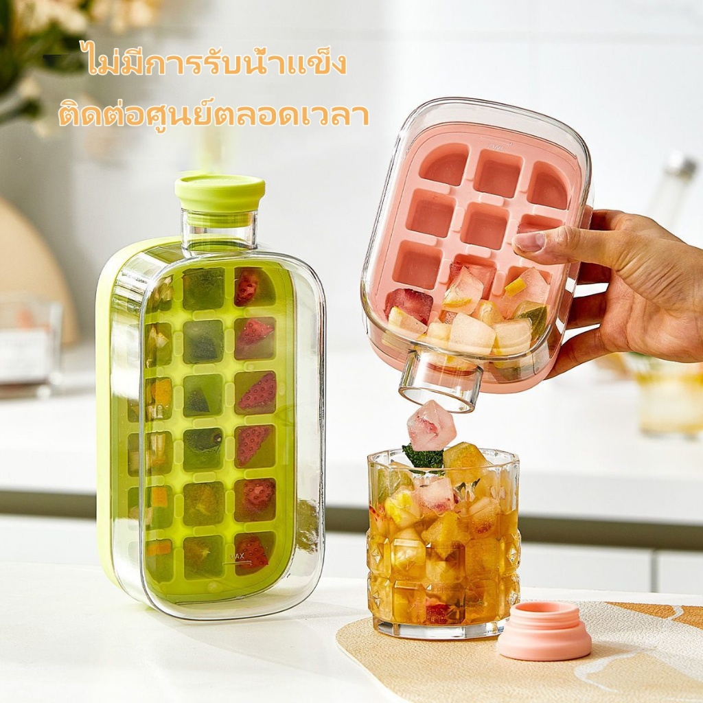 ขวดน้ำ + แม่พิมพ์น้ำแข็ง 2 in 1 ❄️ ความจุ 500/800ml พกพาง่าย เหมาะกับออกกำลังกายและท่องเที่ยว ราคา ถูกที่สุด ดีลบีเคเค แกลเลอรีภาพที่ 6