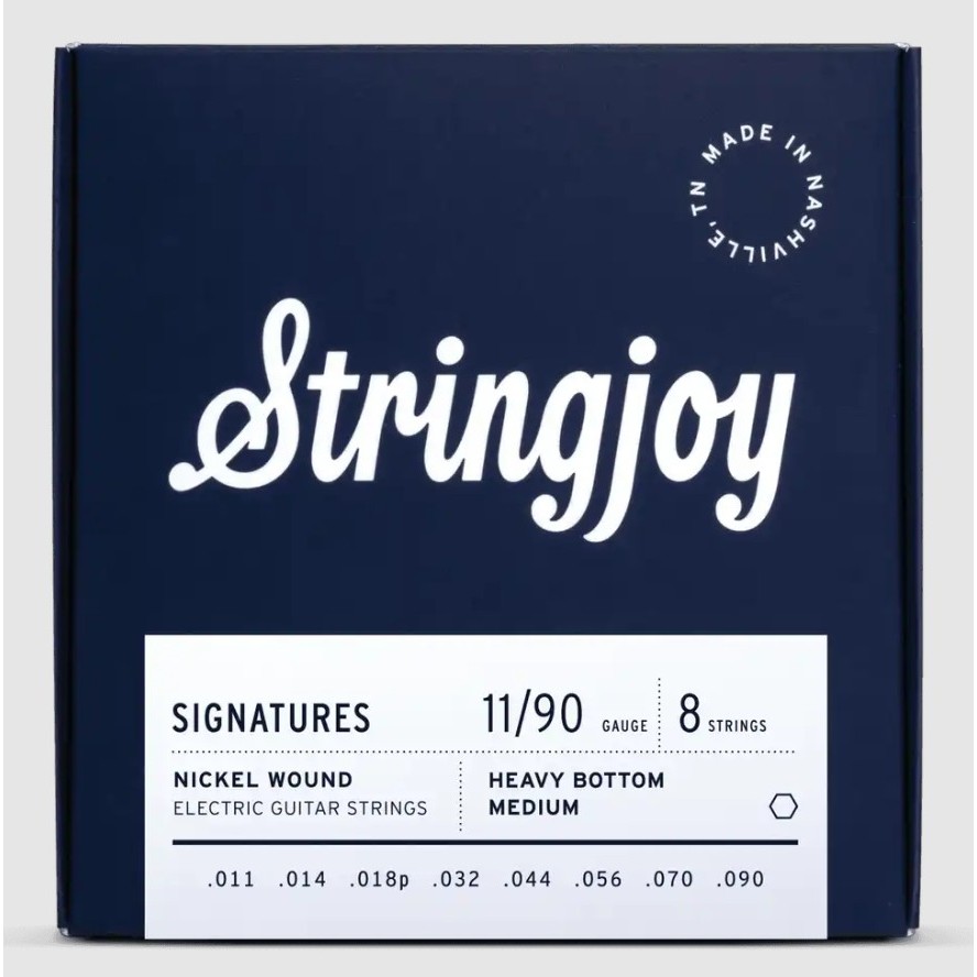 Stringjoy Signatures สายกีตาร์ไฟฟ้า 8 สาย เบอร์ 11 - 90 (8 string set) US Made