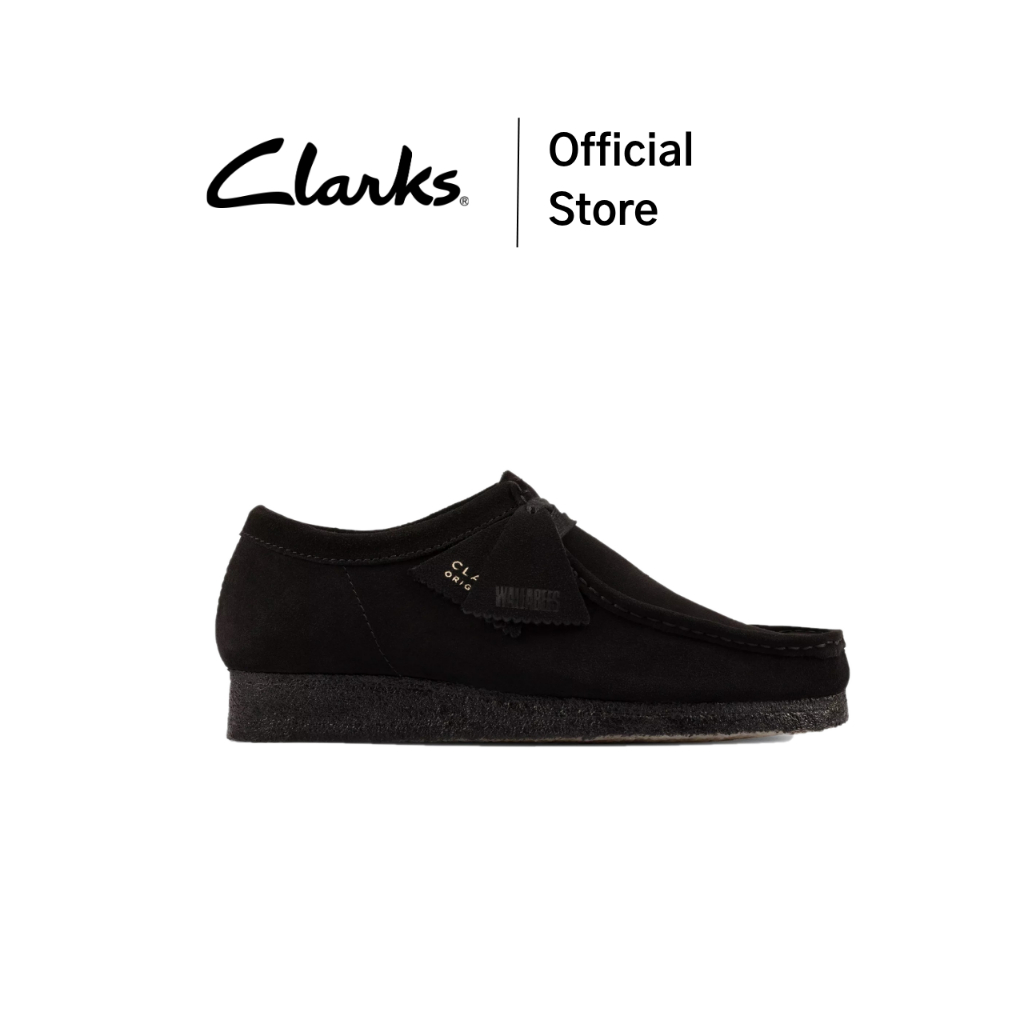 Clarks รุ่น WALLABEE สี BLACK SUEDE รองเท้าผ้าใบผู้หญิง รองเท้าSNEAKER รองเท้าผ้าใบไซส์เล็ก หนังกลับ คุณภาพดี ใส่สบาย