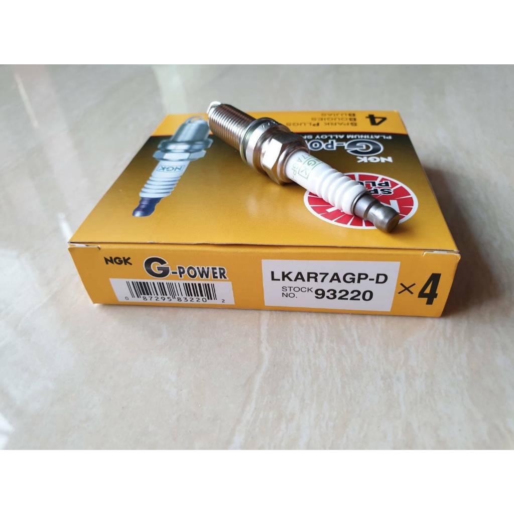 หัวเทียน เข็มแพตตินั่ม TOYOTA ALTIS ดูโอ้ ปี2007,2012 NISSAN ทีด้า LKAR7AGP-D #93220 NGK แท้