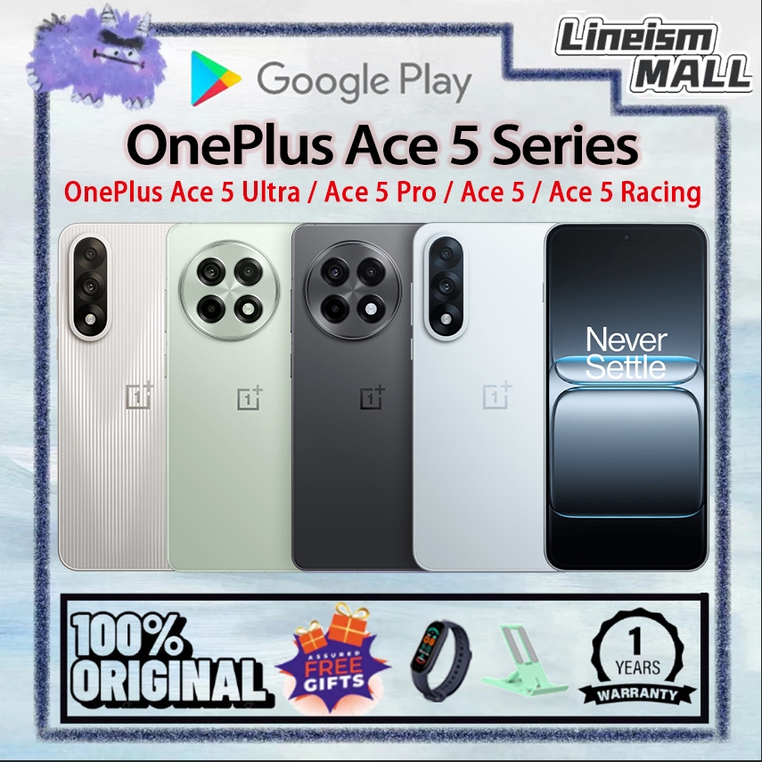 OnePlus Ace 5Ultra Dimensity 9400+ OnePlus Ace 5Pro Snapdragon 8 Elite OnePlus Ace 5 / Ace 5 Racing 