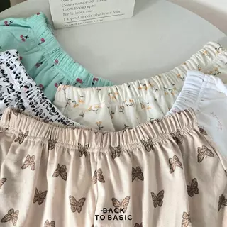 [Sexy Pants] กางเกงขาสั้นลายน่ารัก มีกระเป๋า ผ้าคอตตอนนุ่มนิ่ม