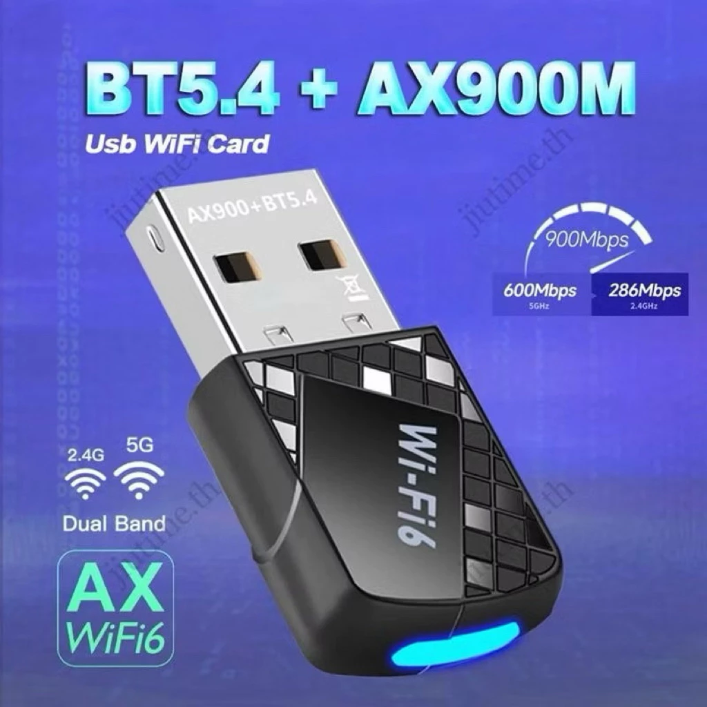 MINI AX900 USB WiFi6+บลูทูธ5.4 อะแดปเตอร์ 2in1 Dongle Dual Band2.4Gและ5GHz ตัวรับสัญญาณไร้สาย DRIVERฟรีสําหรับWIN10/11
