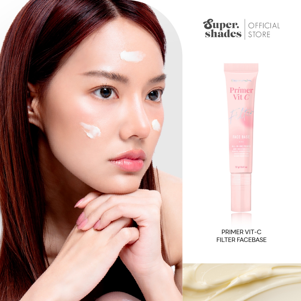SuperShades Primer Vit C Face Base | ซุปเปอร์เฉด ไพรเมอร์วิตซี เบลอรูขุมขน เหมือนใส่ฟิลเตอรฺ์