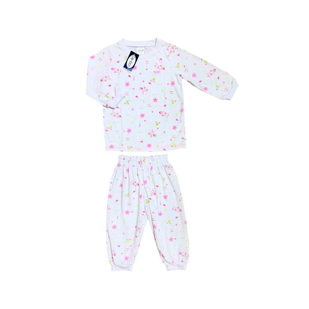 Debon By Enfant เดอะบอน อองฟองต์ ชุดนอนเด็กสวมหัว แขนยาว ขายาว ลายใหม่ สำหรับเด็กอายุ 3เดือน ถึง 24เดือน