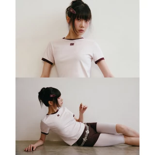 maison KEEPS | The Ringer Dual Logo Tee | เสื้อยืด ปักโลโก้