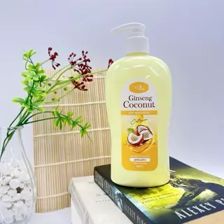 โลชั่น1ขวด โลชั่นจินเส็งมะพร้าว ขนาด 500 ml. สุดคุ้มเพียง 100 บาท