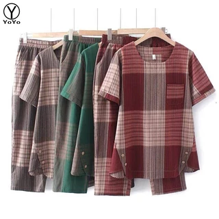 YOYO ชุดเซต 2 ชิ้น แฟชั่นผู้หญิงสไตล์เกาหลี คอกลม ใส่ได้หลายโอกาส เนื้อผ้าดีใส่สบาย New Fashion women's รุ่น2763