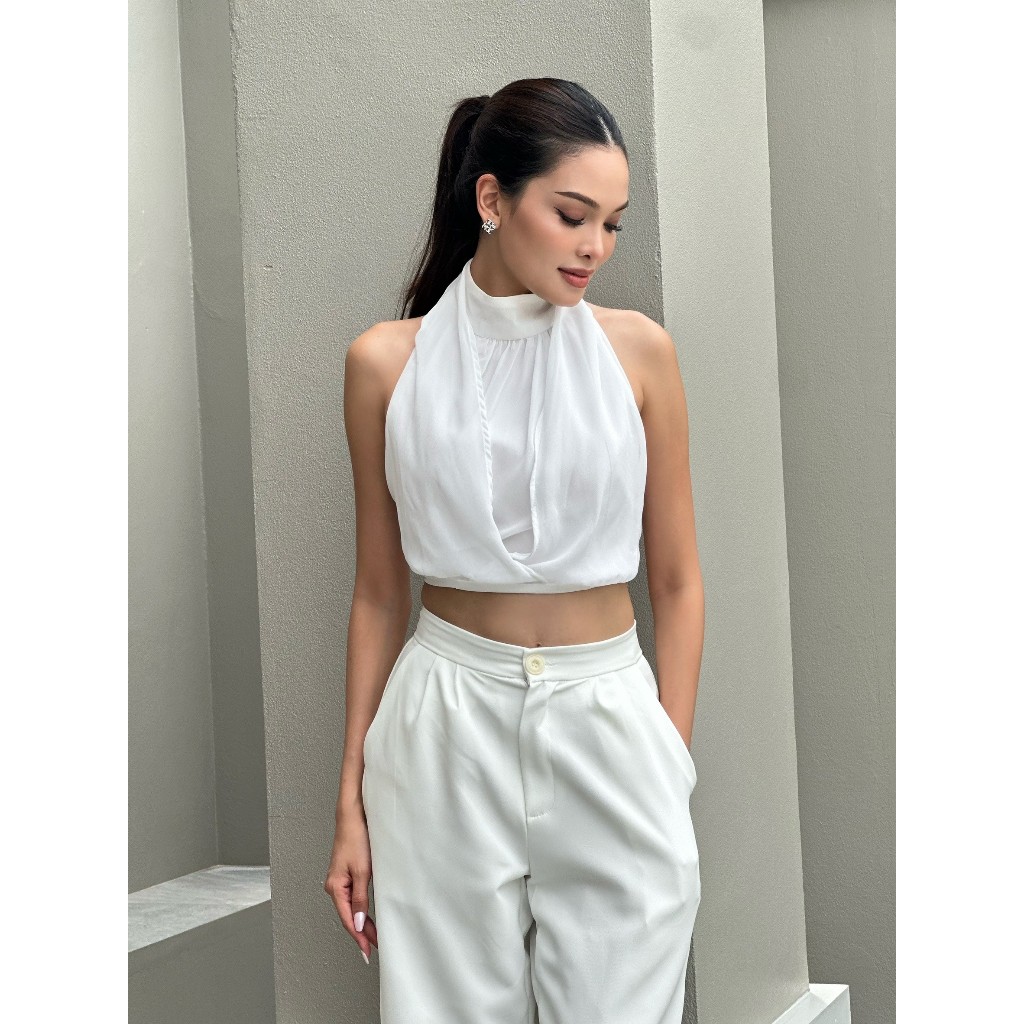 SEASON STUDIO - JEMMA TOP เสื้อผูกคอ ผ้าชีฟอง มีซับใน