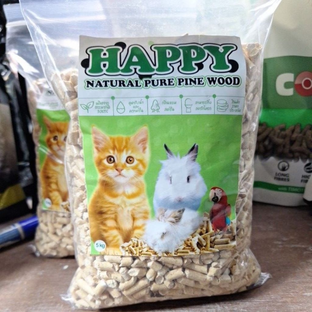 ขี้เลื่อยอัดเม็ด ทรายแมวไม้สน ออแกรนิค   1 kg.