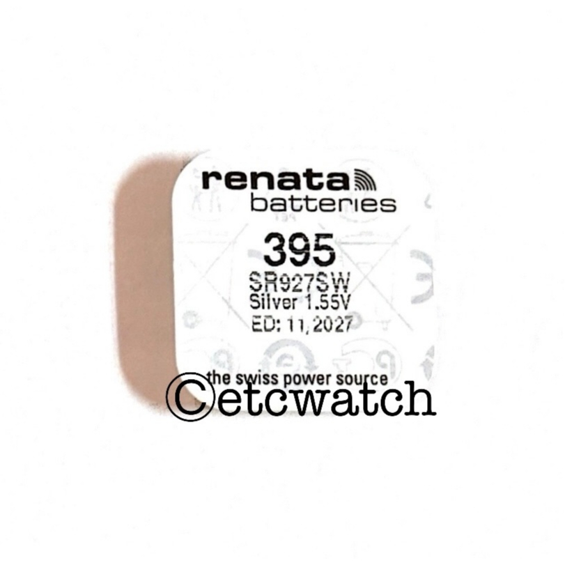 พร้อมส่ง> ถ่านกระดุม Renata 395 / SR927SW Silver 1.55V Swiss Made สำหรับ GAC-100