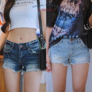 Molly Lady❤️ Original jeans shorts กางเกงขาสั้น ยีนส์ฟอก ผ้า…