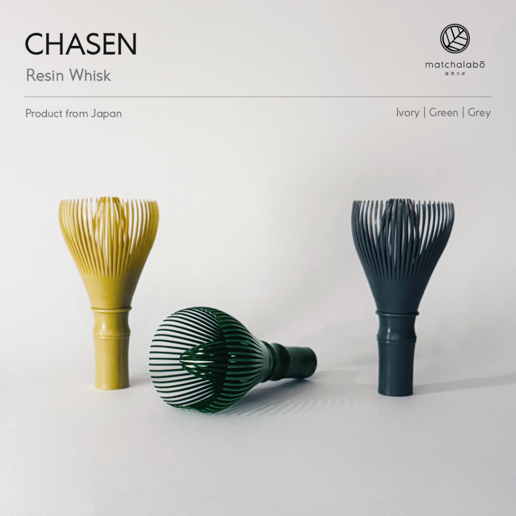 MATCHALABO แปรงชงมัทฉะเรซิ่น พร้อมแท่นวาง | Resin Chasen Made in JAPAN