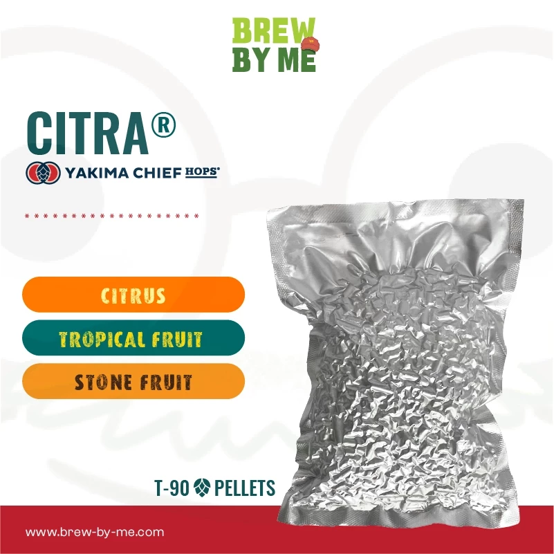 ฮอปส์ Citra (US) PELLET HOPS (T90) โดย Yakima Chief Hops | ทำเบียร์ Homebrew