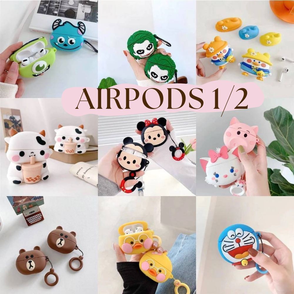 เคสหูฟัง เคสแอร์พอร์ต ลายสวยมาก ใช้ได้กับหูฟังรุ่น Airpobs 1/2 รุ่นTWS i9s/i11/i12/i13(ใช้ด้วยกัน) i