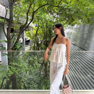 FLORE | leia tube top เกาะอกผ้าฉลุ