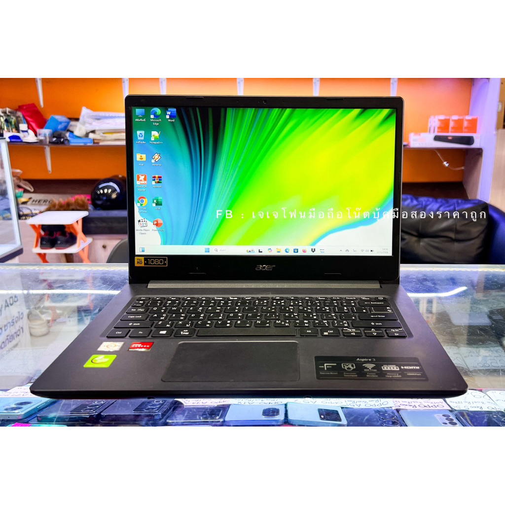 Acer Aspire 3 A315 AMD Athlon Silver 3050U คอมมือสอง สภาพสวย