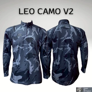 ลาย LEO CAMO V2 เสื้อตกปลาแขนยาว JK Thailand กันยูวี ป้องกันรังสี UV 80% แห้งเร็ว