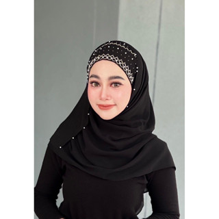 ชีฟองพันยาวปักเหลี่ยม