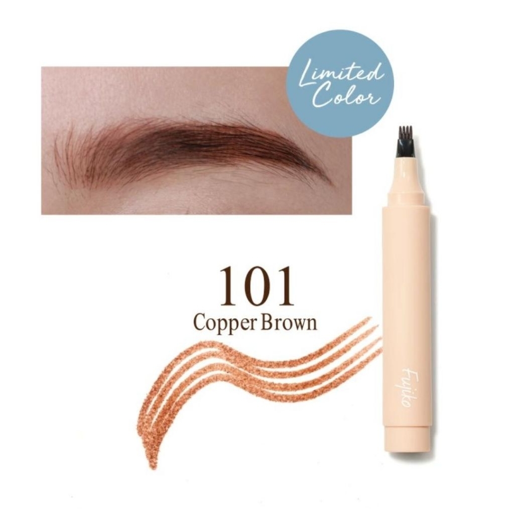 fujiko eyebrow tint liquid no.101 copper brown เขียนคิ้วฟูจิโกะ จากญี่ปุ่น กันน้ำ