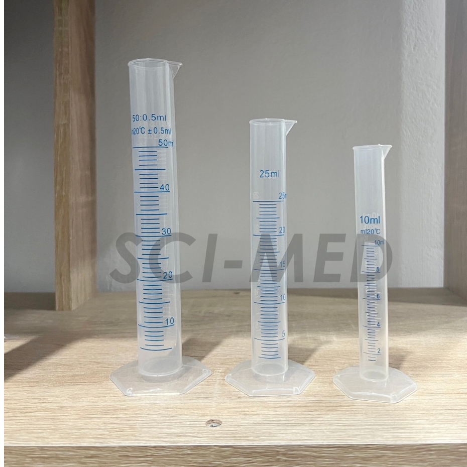 กระบอกตวงพลาสติก Cylinder (PP) 250ml-1,000ml