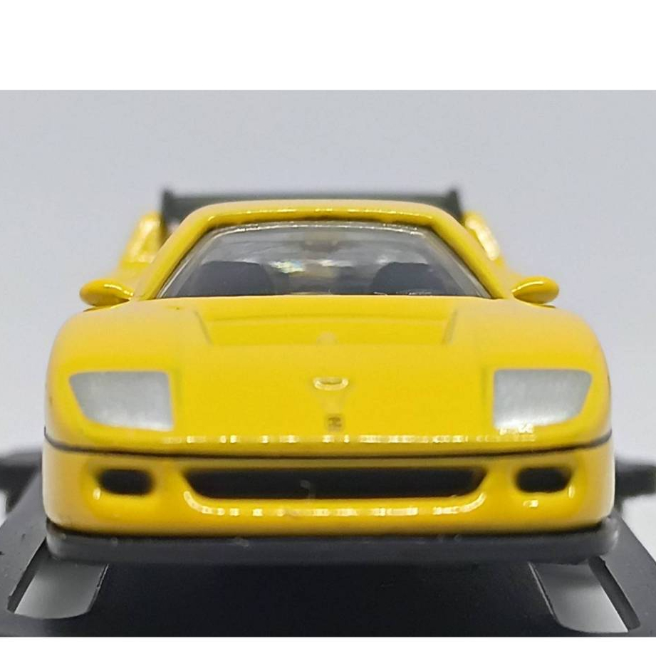 โมเดลรถ Kyosho FERRARI F40 COMPETIZIONE YELLOW scale 1:100 NEW IN Package.