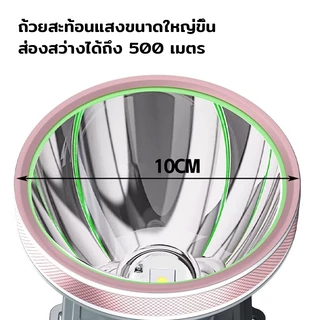 VJP ไฟคาดหัว SUPER BRIGHT 900W แบตเตอรี่ แบตเตอรี่ความจุสูง เหมาะกับเดินป่า แคมป์ปิ้ง ทำงานกลางคืน