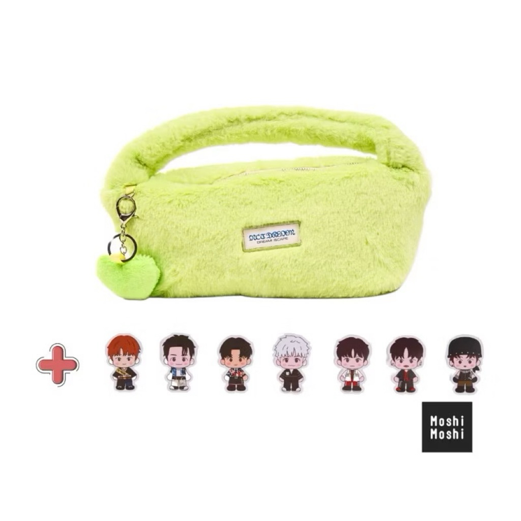 Moshi Moshi x NCT DREAM Fluffy Bag + Sticker Pack