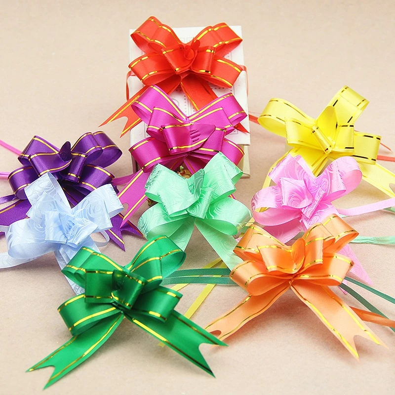 โบว์รูดกึ่งสำเร็จรูป โบว์ติดของขวัญ ของขวัญวันเกิด DIY วันวาเลนไทน์งานแต่งงานตกแต่ง