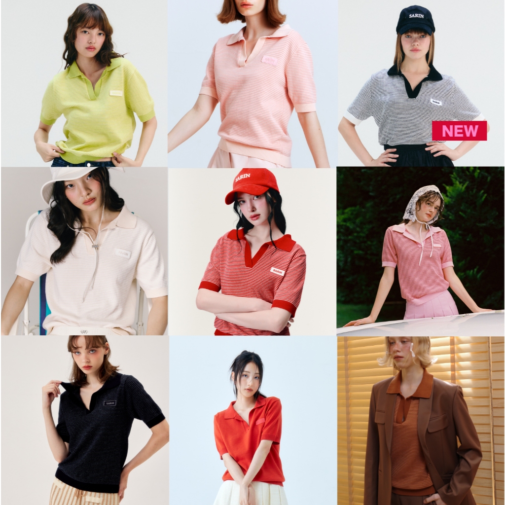 SARIN A Dream knitwear  นิตแวร์ เสื้อถักสำหรับฤดูร้อน ทอลายแบบพิเศษ