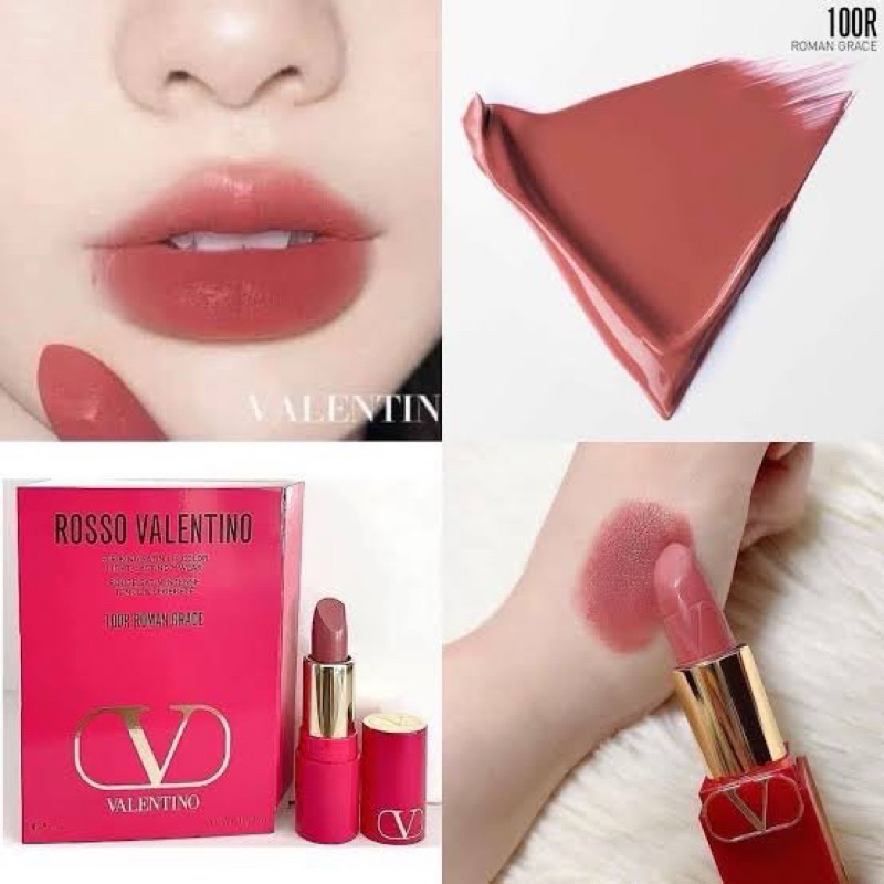 แท้💯% [Sephora US/เช็คใบเสร็จได้] Valentino Rosso Satin Lip Color Lipstick
