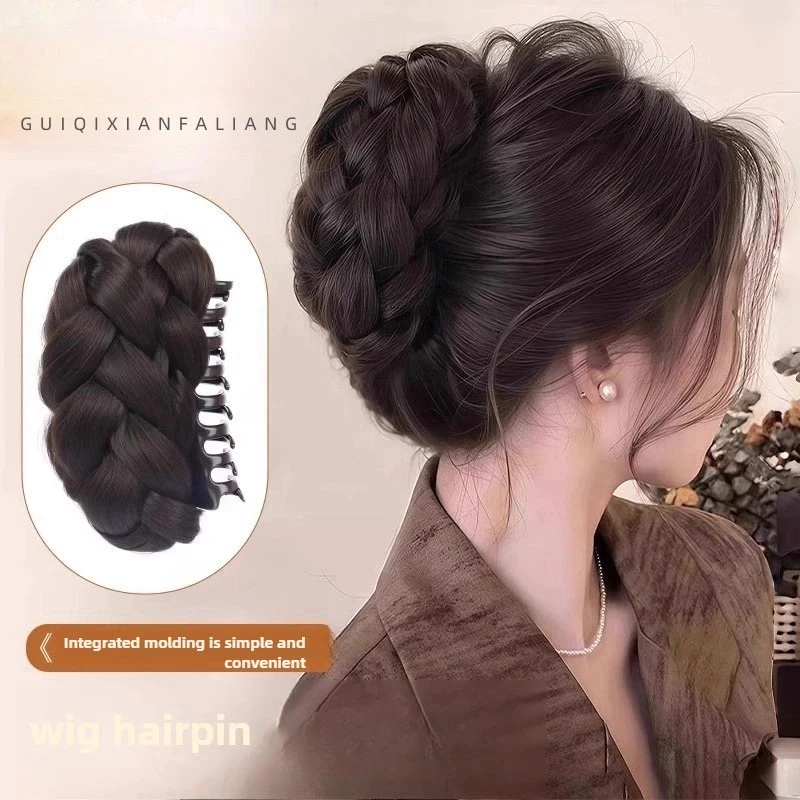 สังเคราะห์ธรรมชาติบุญหัววิก,ผมผมบุญกรงเล็บคลิป,แฟชั่นสีน้ําตาลปุยสีดําวิกผมกิ๊บผู้หญิง
