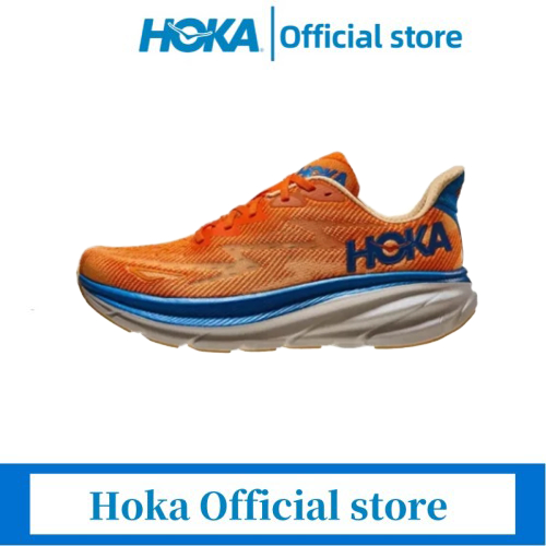 【HOKA Official store】NEW HOKA ONE ONE Clifton 9 Sneakers Hoka Orange 1127895-VOIM Running Shoes
