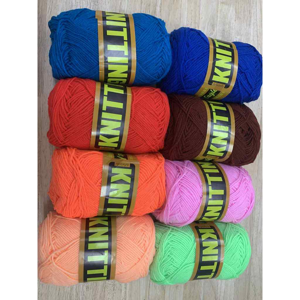 ไหมพรมEagleสีพื้นกลุ่มใหญ่(10001)