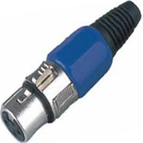 NPE แจ๊ค XLR ตัวเมีย 3P สีฟ้าต่อสาย E011(YXD006) Pack