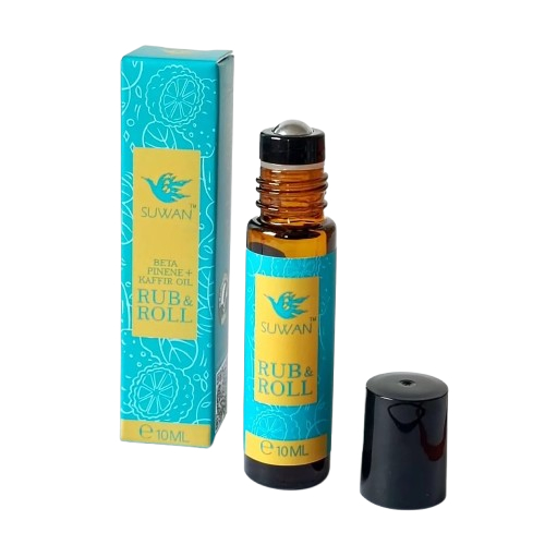 ลูกกลิ้งคลายปวดไมเกรน Office Syndrome 2in1 สุวรรณ 10ml สูตรสมุนไพร ลดอักเสบ ปวดกล้ามเนื้อ