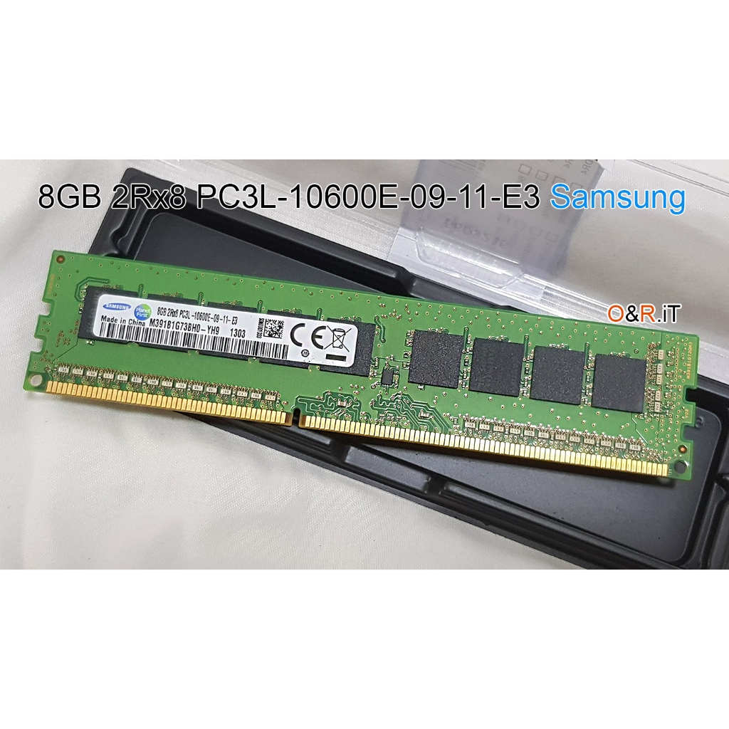 แรม ECC 8GB 2Rx8 PC3L-10600E-09-11-E3 Samsung มือสอง ใส่ Computer Workstation HP Z420 Z620 Dell T550
