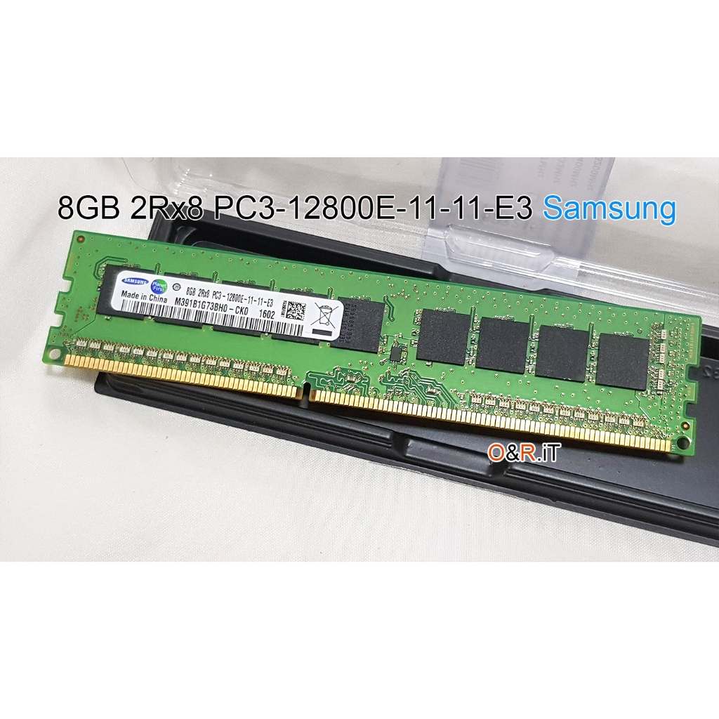 แรม ECC 8GB 2Rx8 PC3-12800E-11-11-E3 Samsung มือสอง ใส่บอร์ด X79 Workstation HP Z420 Z620 Dell T5500