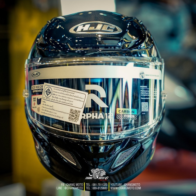 หมวกกันน็อค HJC RPHA12 CARBON SOLID BLACK