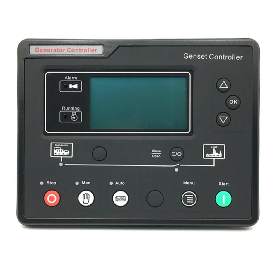 โมดูลแผงควบคุมเครื่องกำเนิดไฟฟ้า  Smartgen  HGM6110U จอ LCD  สำหรับเปลี่ยน แผงควบคุมการสตาร์ท และหยุ