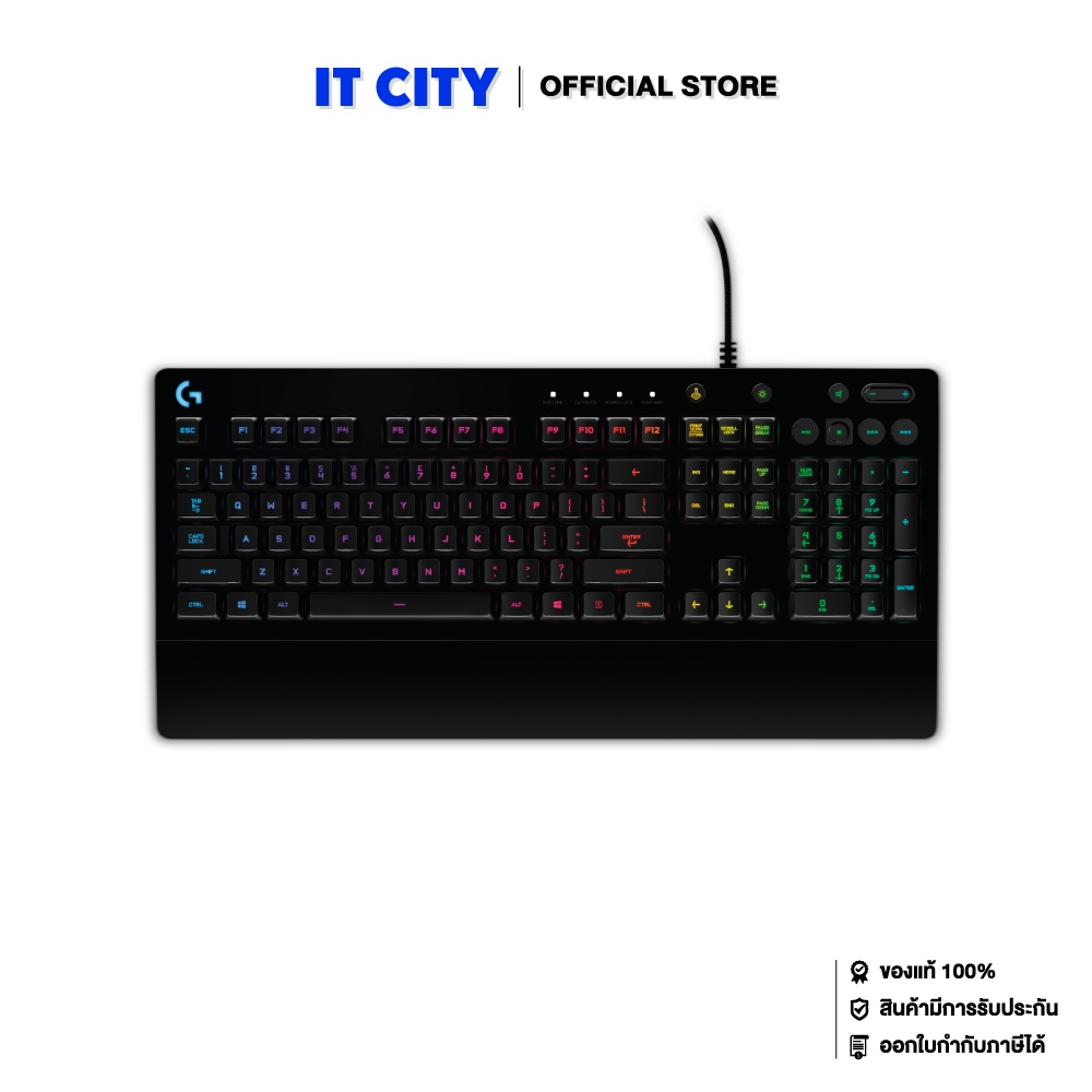 LOGITECH G213 Prodigy Gaming Keyboard (GMK-000058) คีย์บอร์ดสำหรับเล่นเกม