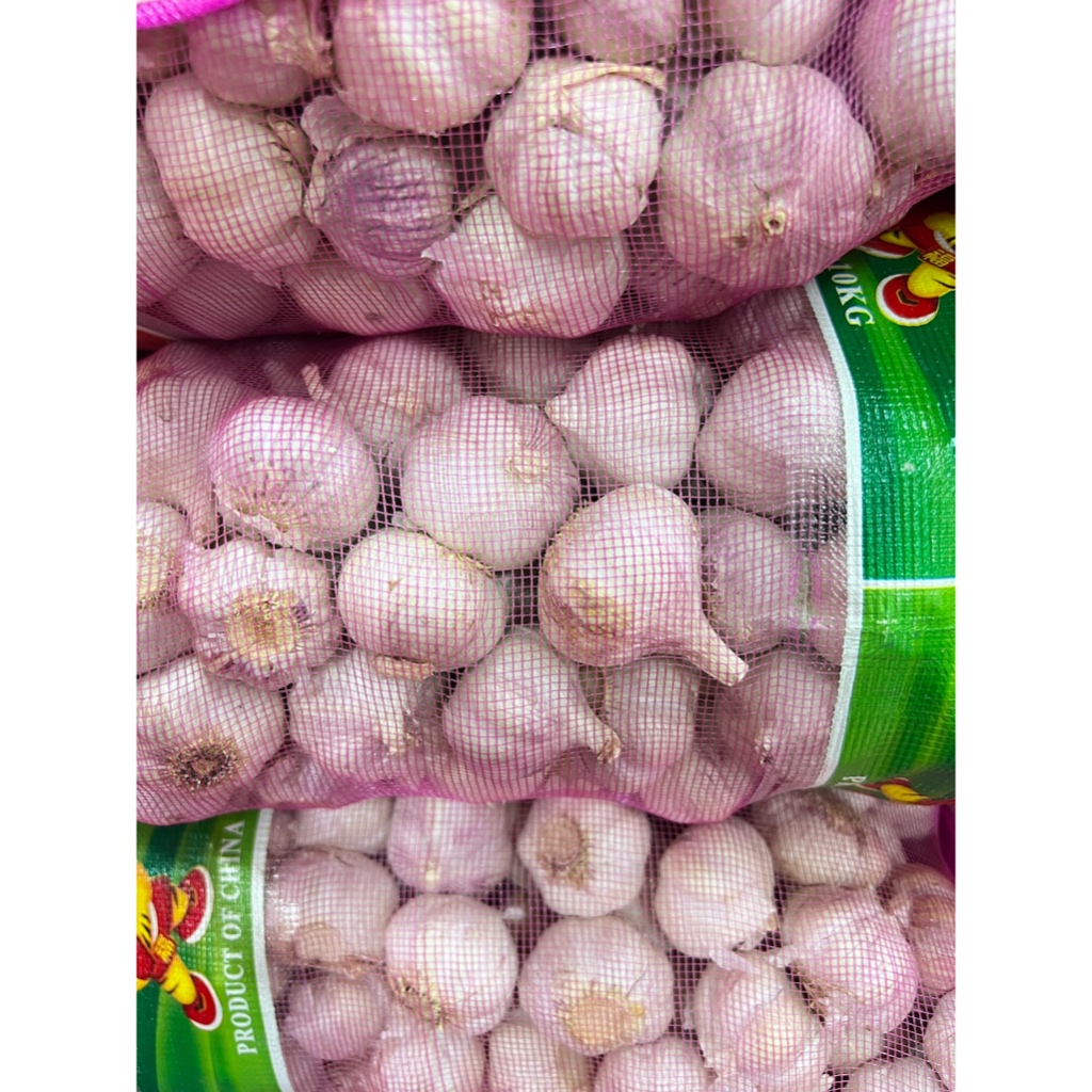 กระเทียมจีนขนาดหัว3.5cm กระเทียมปิงปองยกกระสอบ น้ำหนัก9.5-10KG