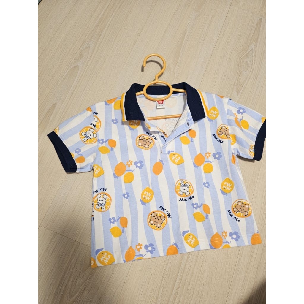 เสื้อโปโล​ Mix Me​ ลายเลม่อน​ มือ2สภาพใหม่