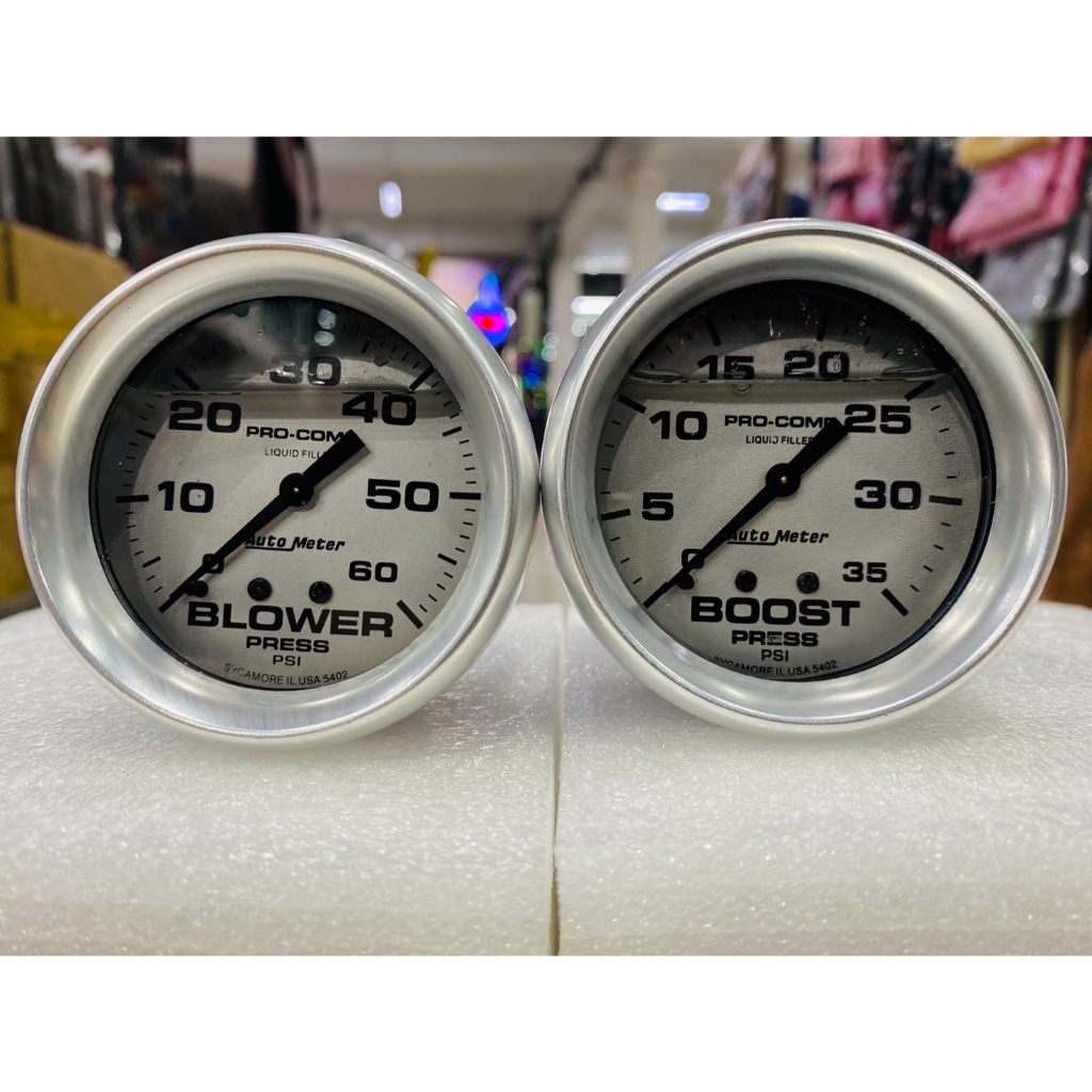 วัสบูสหน้าน้ำมัน 35psi 60psi หน้าขาวเข็มดำ