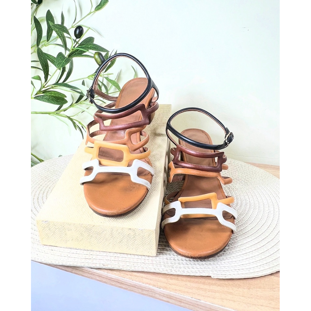 Hermes heeled sandals แท้💯
