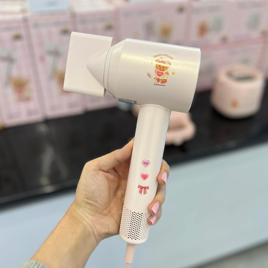พร้อมส่ง✨Simplus x Butterbear ไดร์เป่าผมสีชมพูมุก น้องเนย Butterbear🧸🧈ของใหม่ในซีล💯