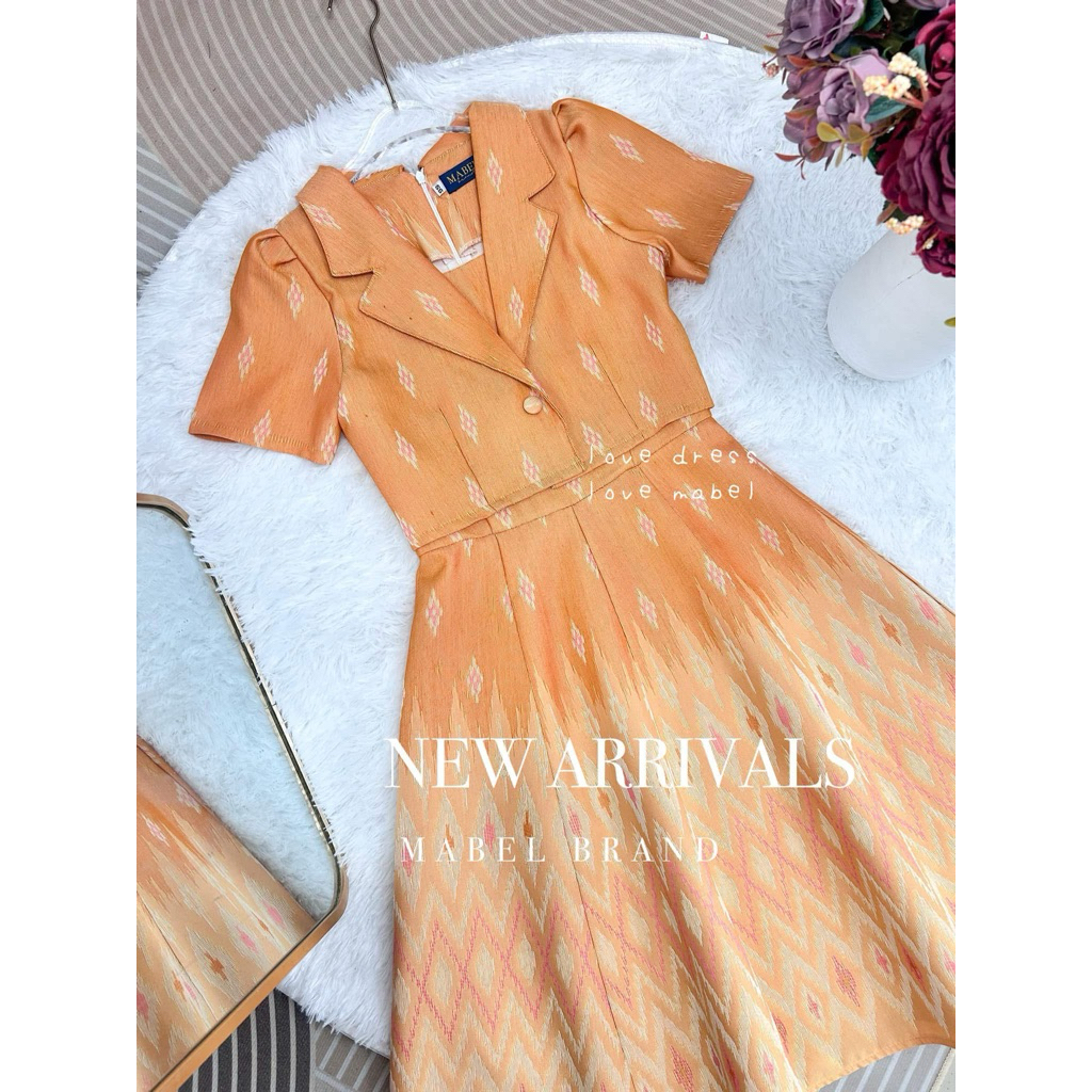 ชุดทำงานผ้าไทย Mabel (ส่งต่อ)